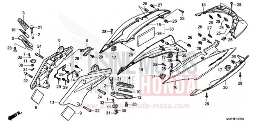 HOUSSE DE CARROSSERIE (FJS600A9-2KO/FJS600AB/DB) FJS600AB de 2011
